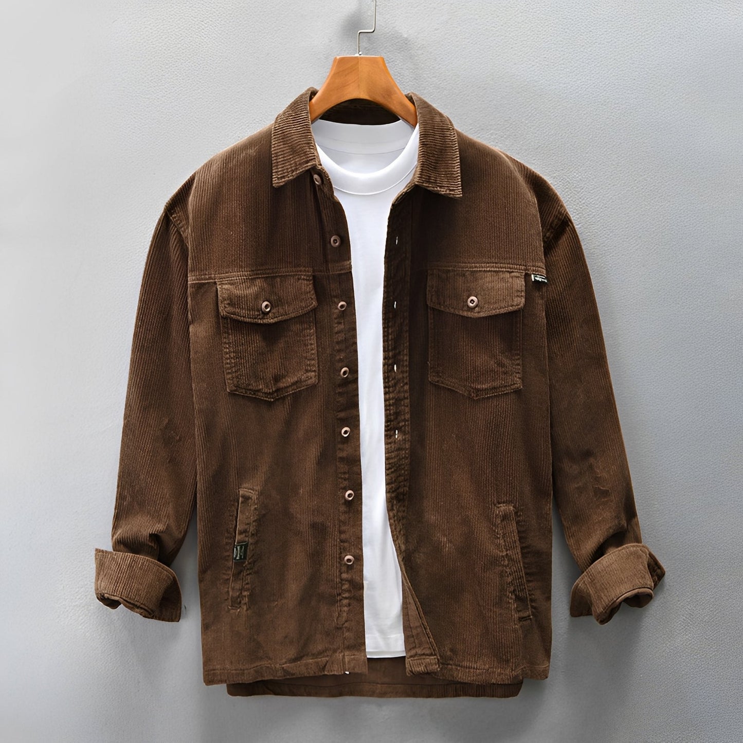 Luis - Men's Corduroy Shirt - Cozy and Easygoing