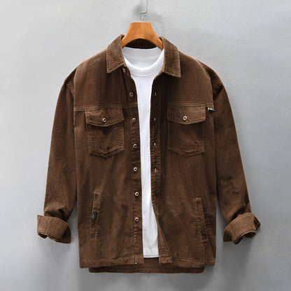 Luis - Men's Corduroy Shirt - Cozy and Easygoing
