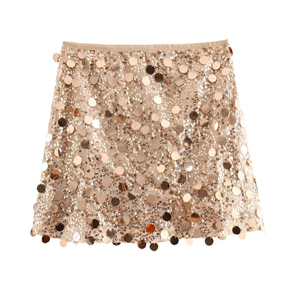 Abbey - Stylish Sequined Mini Skirt