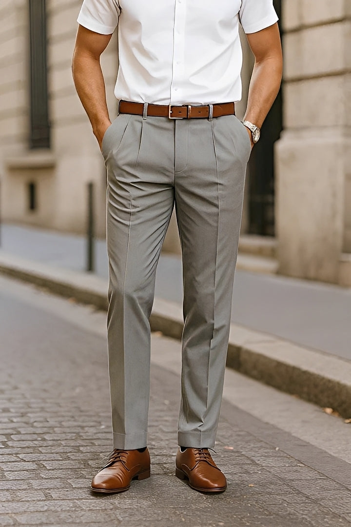 Brandon - Formal Straight Trousers