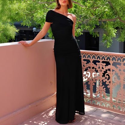 Marga - Stylish Off Shoulder Maxi Dress