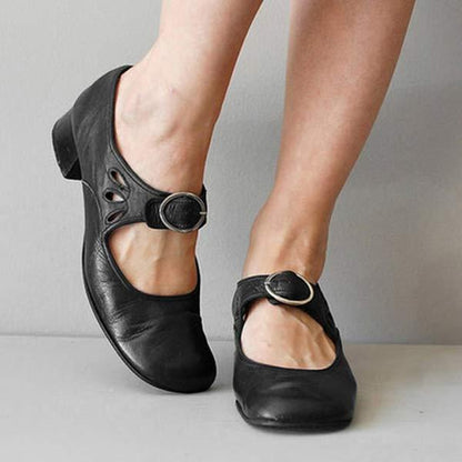 Beatrice - Wedge Sandals with Adjustable Buckle