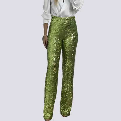 Mandy - High-Waist Sequin Pants