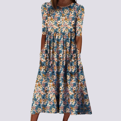 Lucie - Chic Floral Maxi Dress