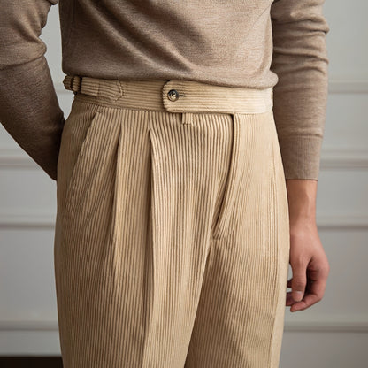 Rafael - High Waist Corduroy Trousers