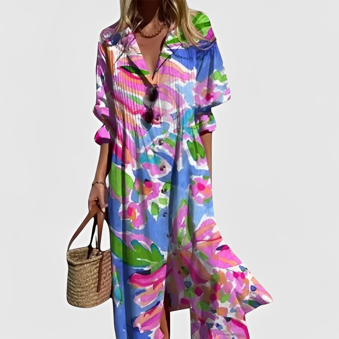 Millie - Chic floral midi dress