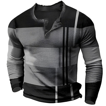 Sam - Men's Long-Sleeve Shirt - Trendy and Casual