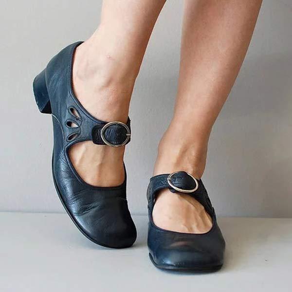 Beatrice - Wedge Sandals with Adjustable Buckle