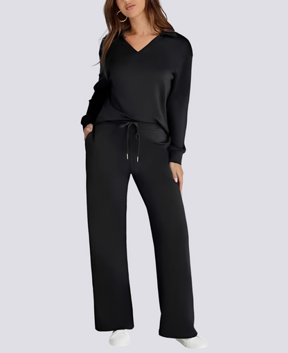 Bella - Stretchy V-neck Comfortable Set