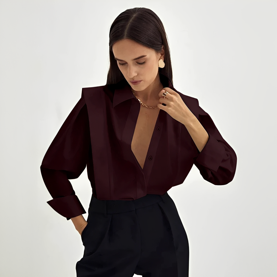 Cecile - Trendy oversized shirt