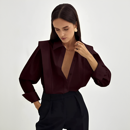 Cecile - Trendy oversized shirt