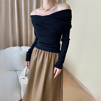 Venise - Fashionable off-shoulder top