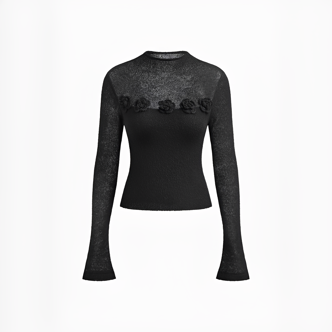 Izza - Sophisticated round neck top