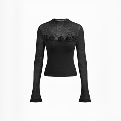 Izza - Sophisticated round neck top
