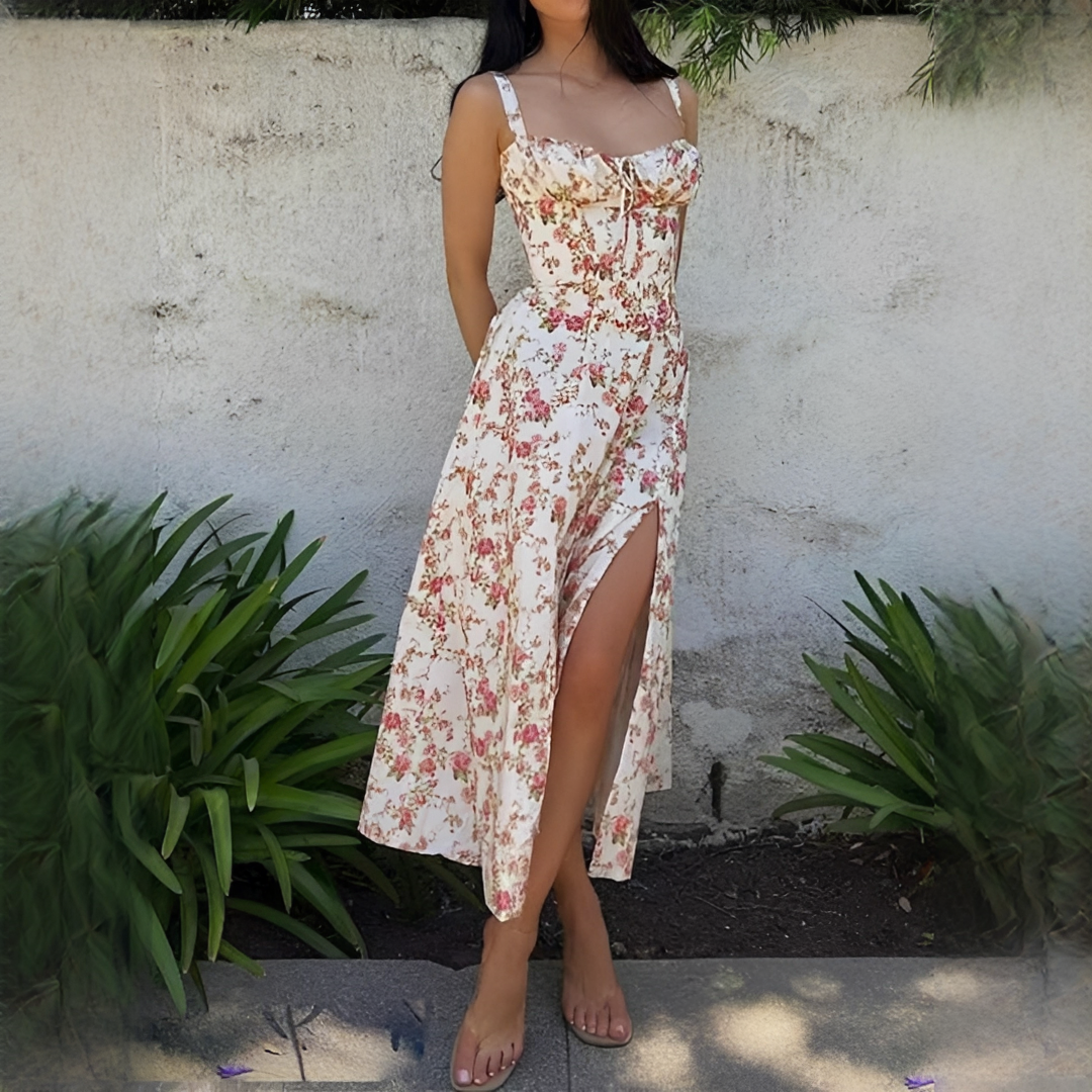 Quinny - Floral midi dress