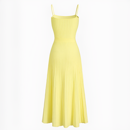 Pheobie - Stylish Pleated Midi Dress