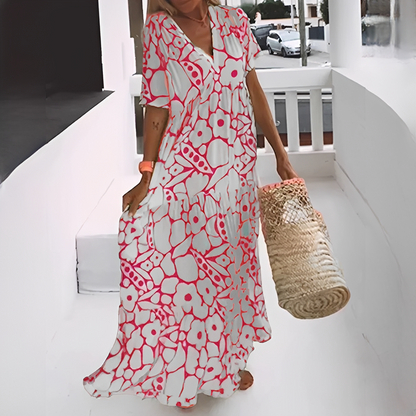 Daphiel - Trendy V-neck Long Dress