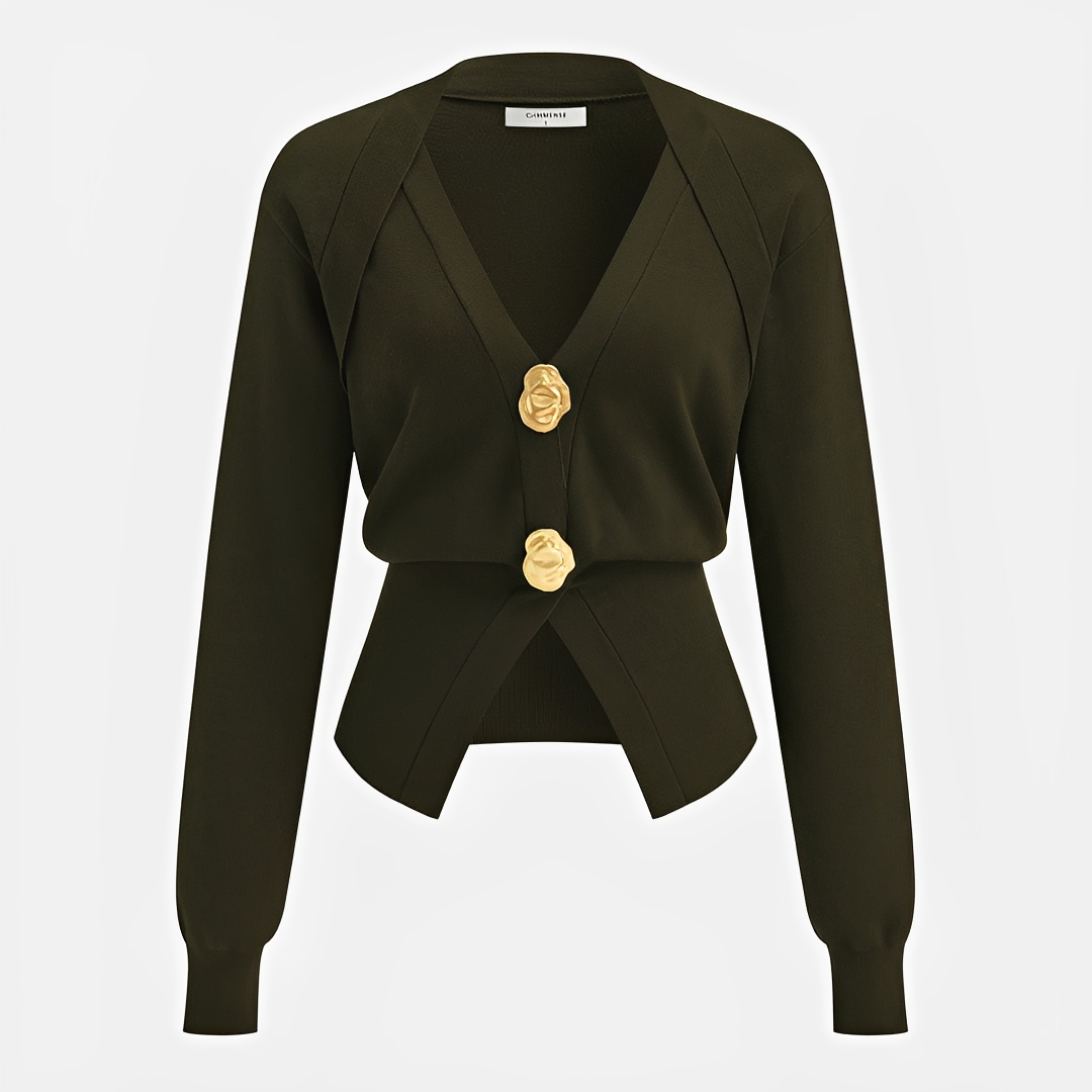 Kisha - Classy V-Neck Cardigan