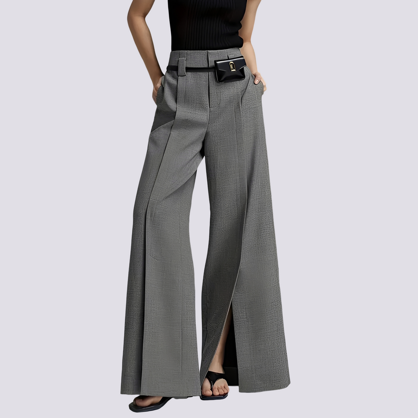 Eesa - Stylish Wide Leg Pants