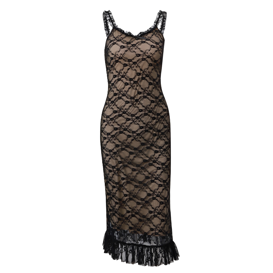 Anjenette - Elegant and Chic Midi Dress