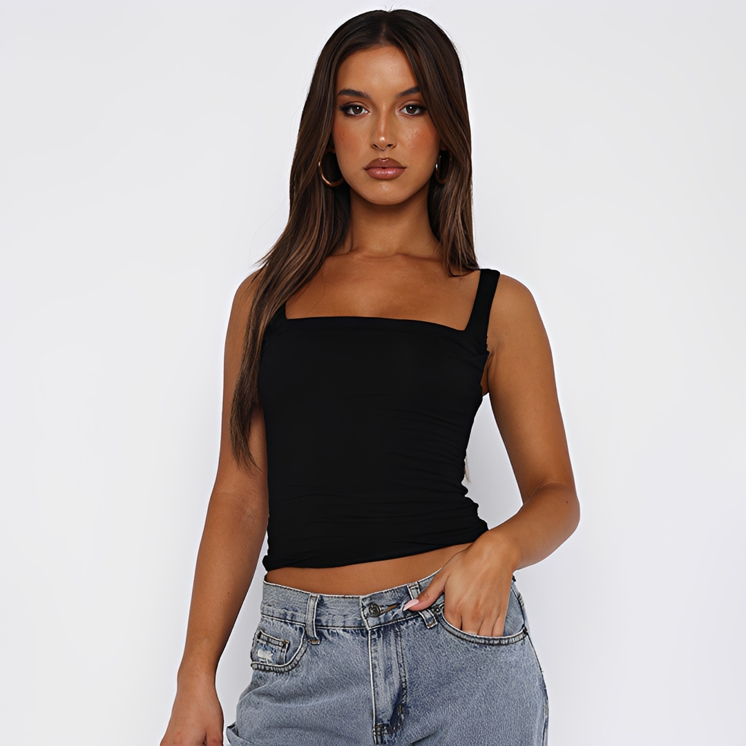 Genevieve - Simple Solid Cami Top