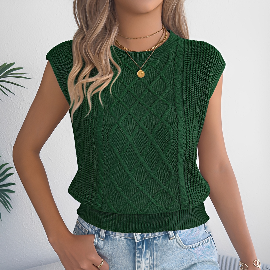 Abbey - Elegant Sleeveless Top
