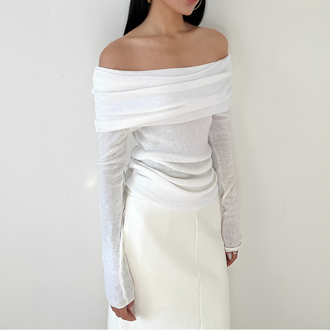 Frida - Chic Off-Shoulder Shirt