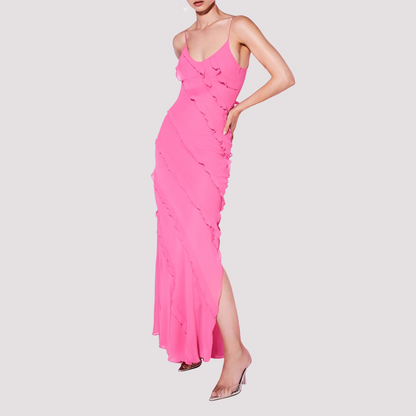 Micah - Stylish Ruffle Maxi Dress