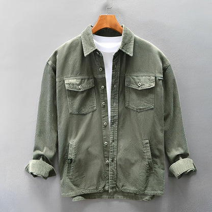 Luis - Men's Corduroy Shirt - Cozy and Easygoing
