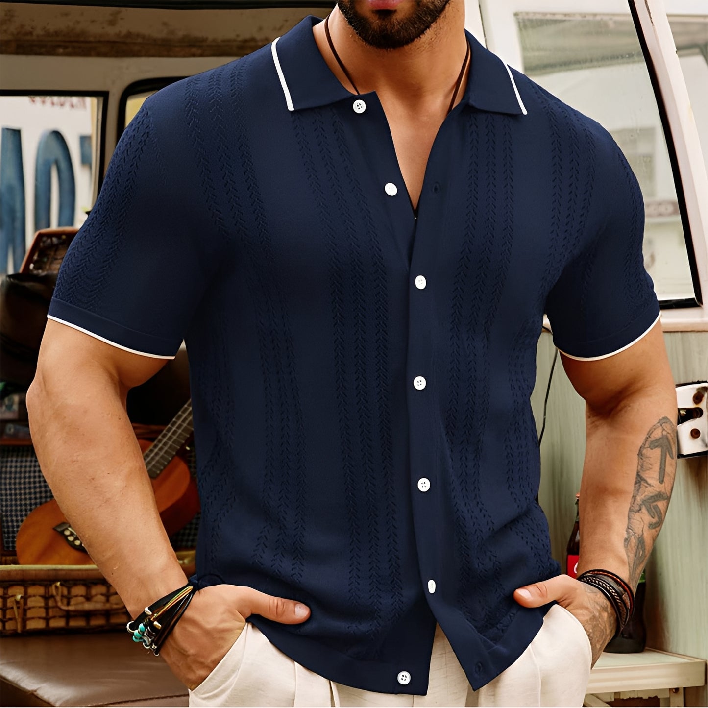 Harrell - Stylish Lapel Shirt