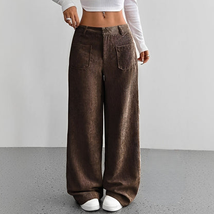 Isabelle - High-Rise Corduroy Pants