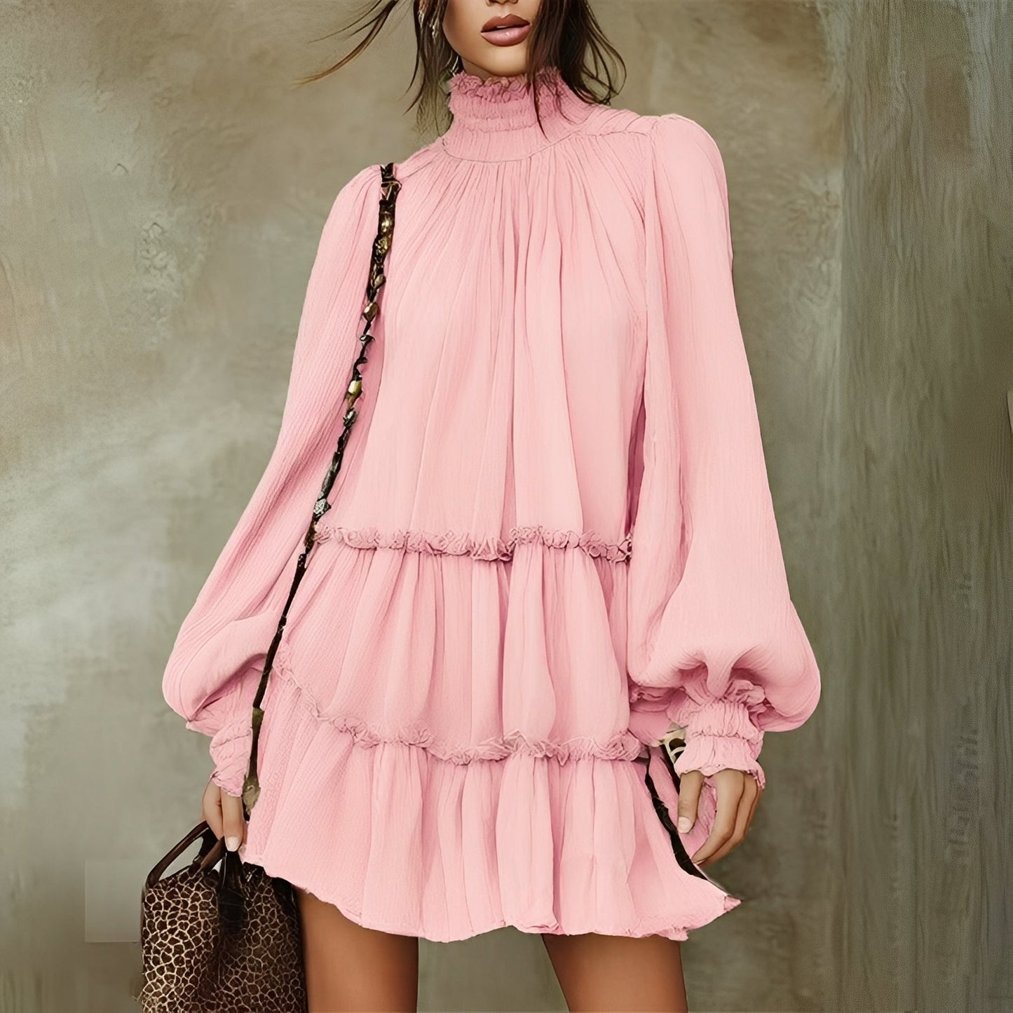 Mayeth - Elegant Ruffled Mini Dress
