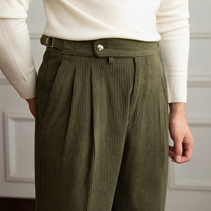 Rafael - High Waist Corduroy Trousers