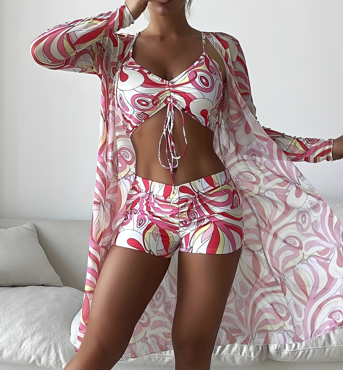 Nancy - Three-Piece Swimwear Set