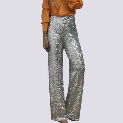 Mandy - High-Waist Sequin Pants