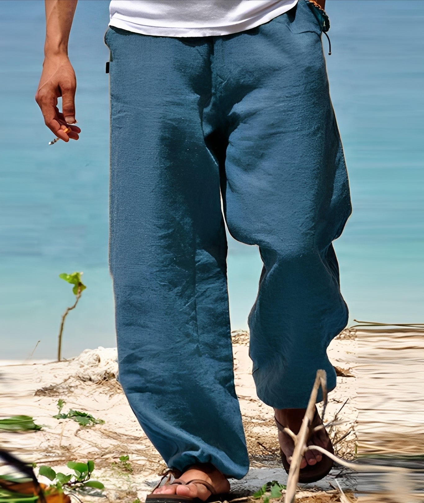 Theo - Men's Pants - Perfect for Sunny Outdoor Strolls