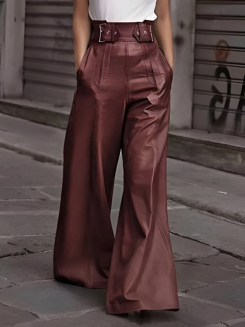 Cathy - Fashionable Loose High-rise Pants
