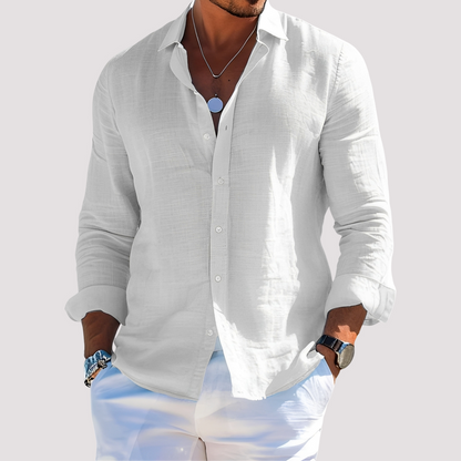 Dale – Men's long-sleeve shirt – Easygoing and casual
