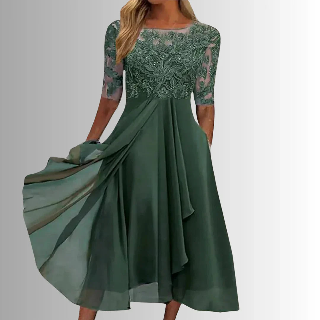 Rhonda- Elegant Women's Lace Dress