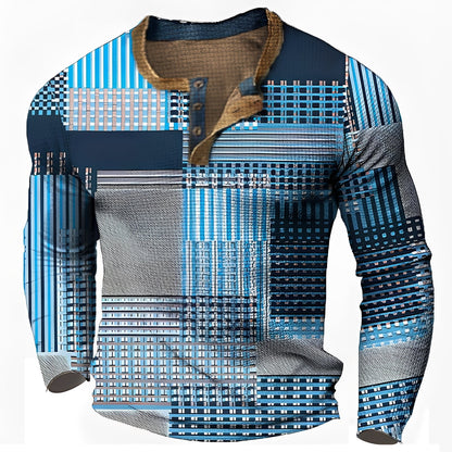 Sam - Men's Long-Sleeve Shirt - Trendy and Casual