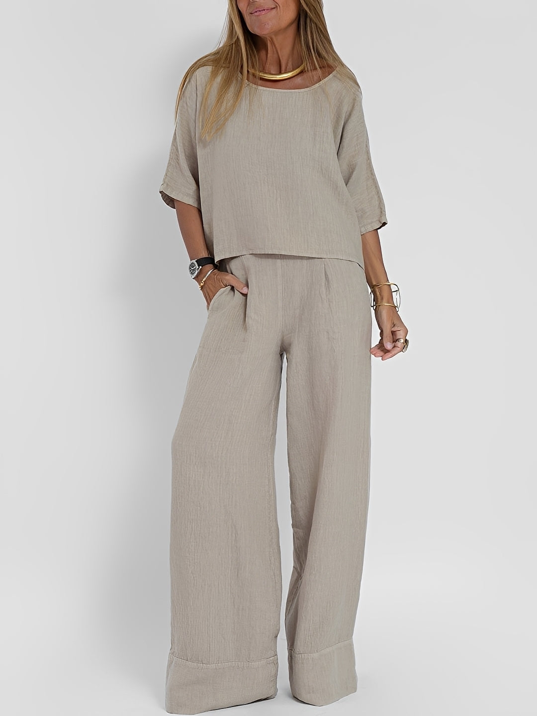Leona - Casual and Loose Two-piece Outfit