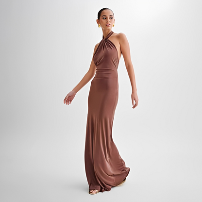 Mabel - Elegant Open-Back Maxi Dress