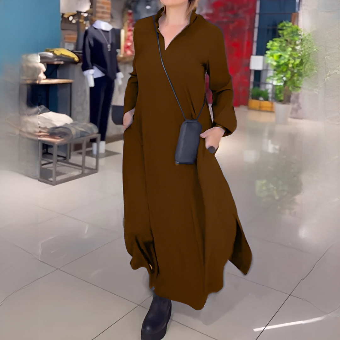 Cassie - Relaxed Long Sleeve Dress