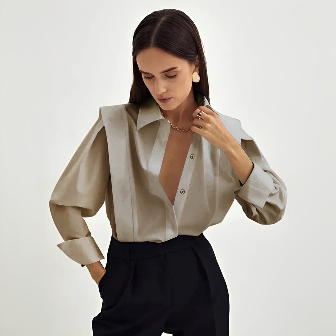 Cecile - Trendy oversized shirt