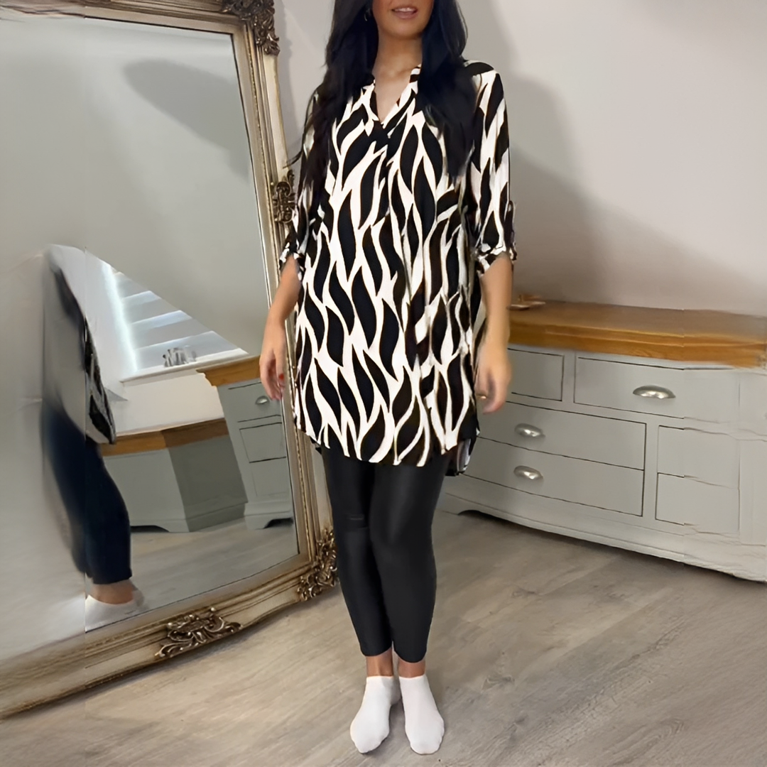 Desiree - Trendy V-neck Blouse