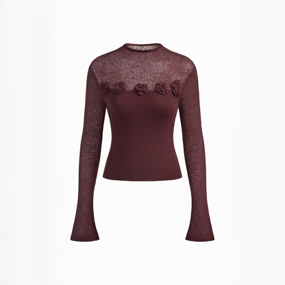 Izza - Sophisticated round neck top