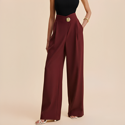 Joyce - High waist wide leg pants