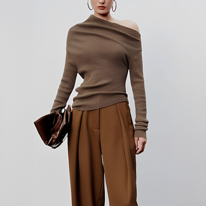 Larissa - Asymmetric Long Sleeve Top