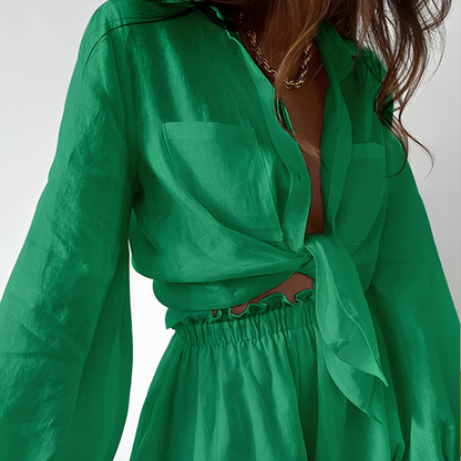 Larnie - Stylish top and short set