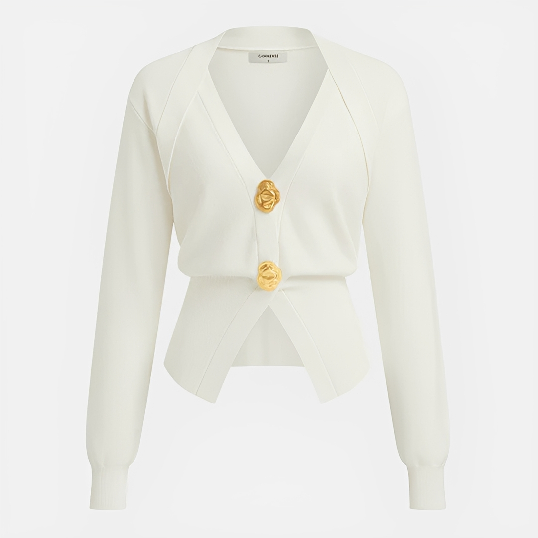 Kisha - Classy V-Neck Cardigan